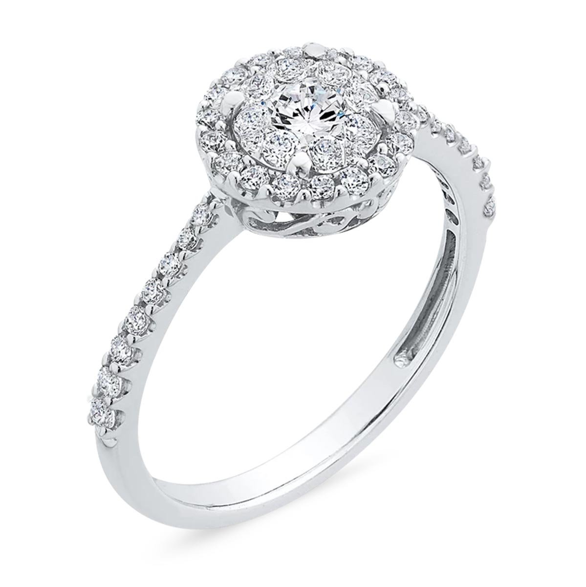 18K Yellow Gold Eucalyptus Diamond Earrings