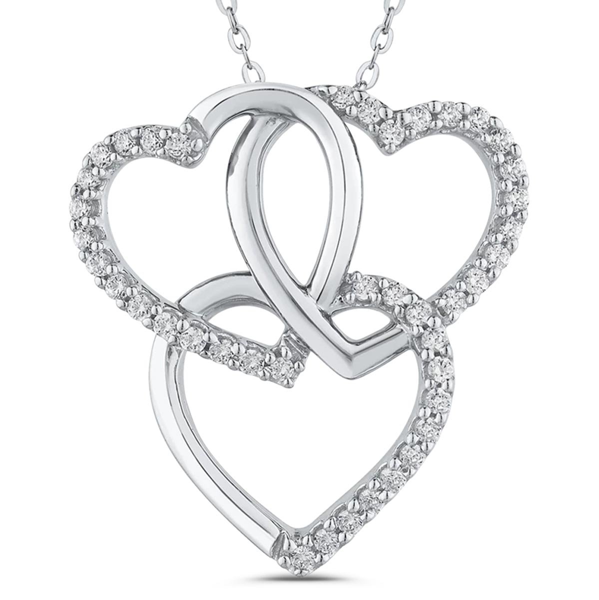 Lab-Created Sapphire Infinity Ring Sterling Silver